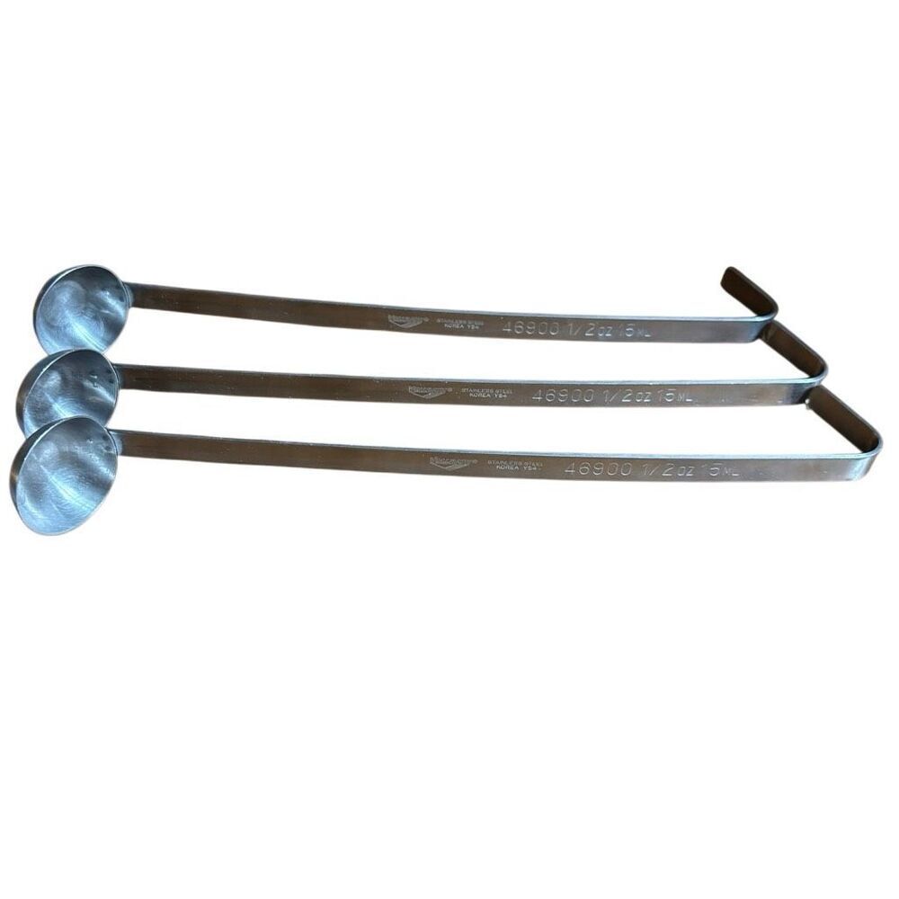 3 Vollrath 46900 1/2oz Long Handled Scoops Korea Y54